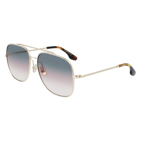 Victoria Beckham Gold Metal Sunglasses