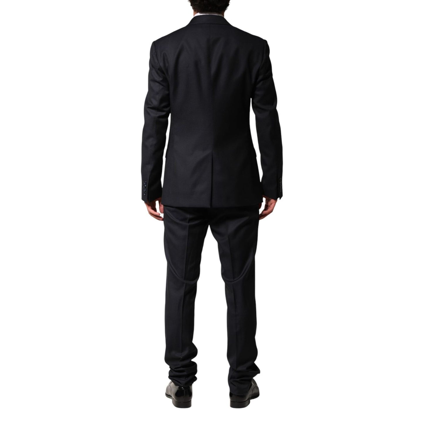 Dolce & Gabbana Black Wool Single Breasted Men 2 Piece Suit