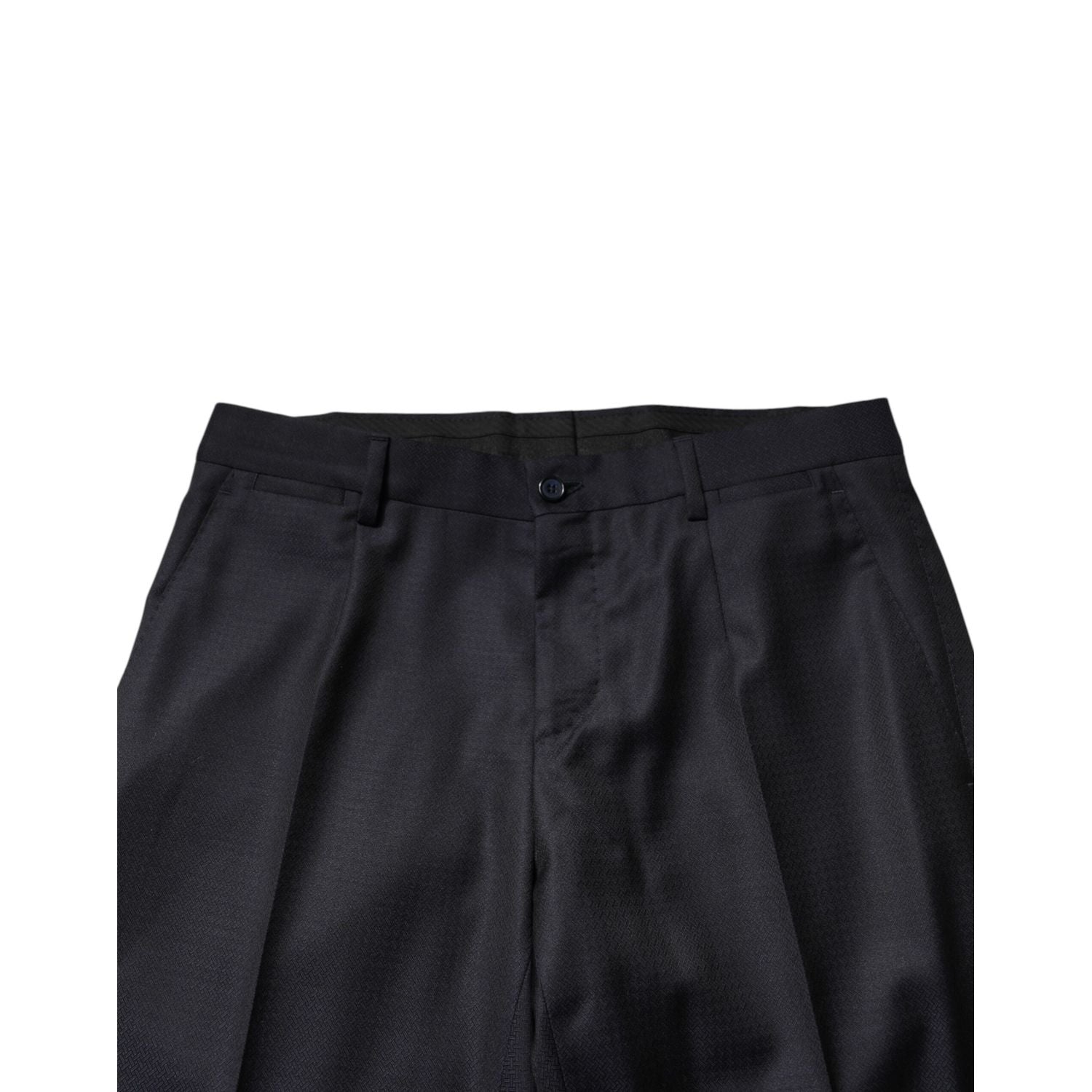 Dolce & Gabbana Black Wool Single Breasted Men 2 Piece Suit