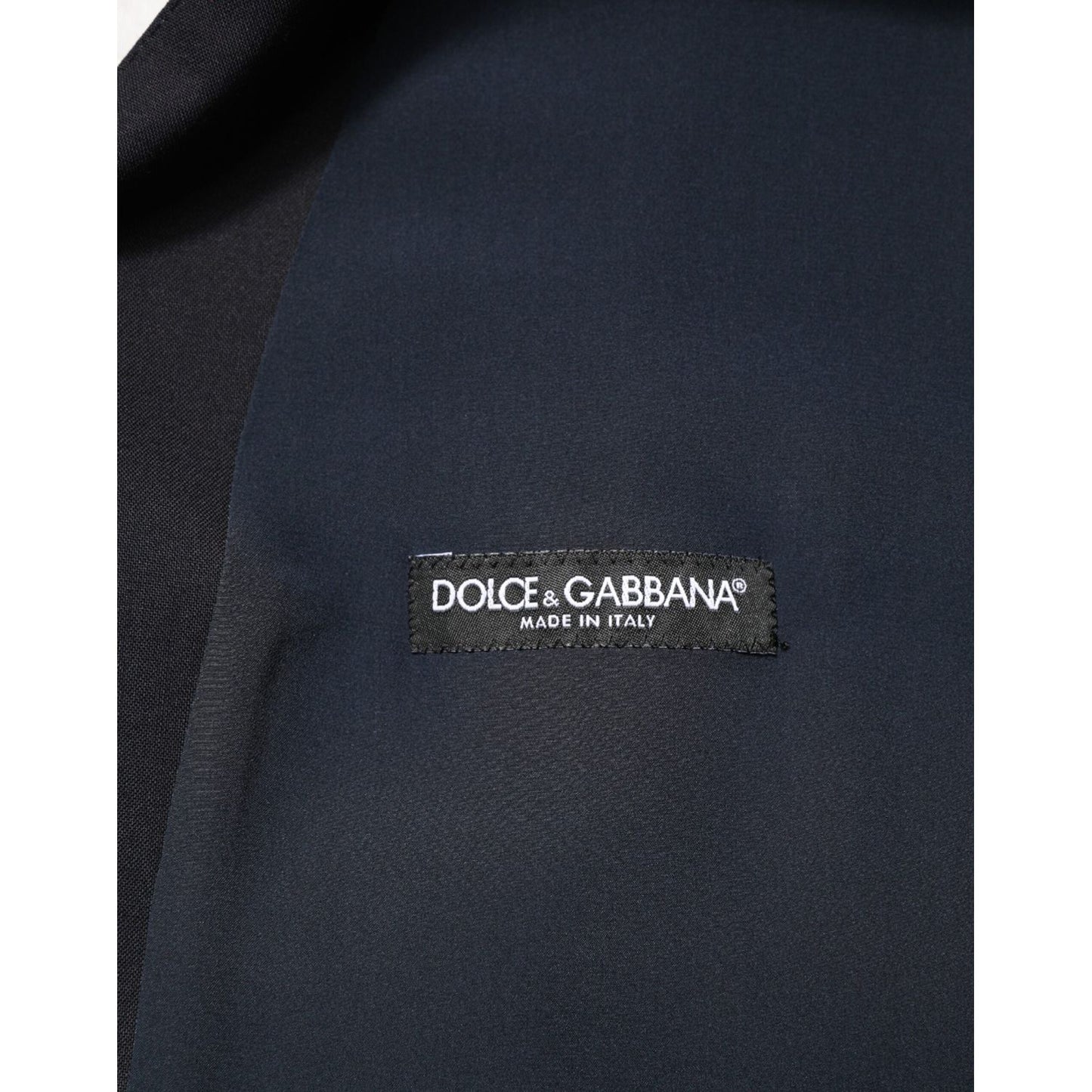 Dolce & Gabbana Black Wool Single Breasted 3 Piece Men Suit