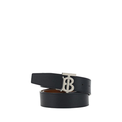 Burberry Black Calf Leather Bos Taurus Regular Belt