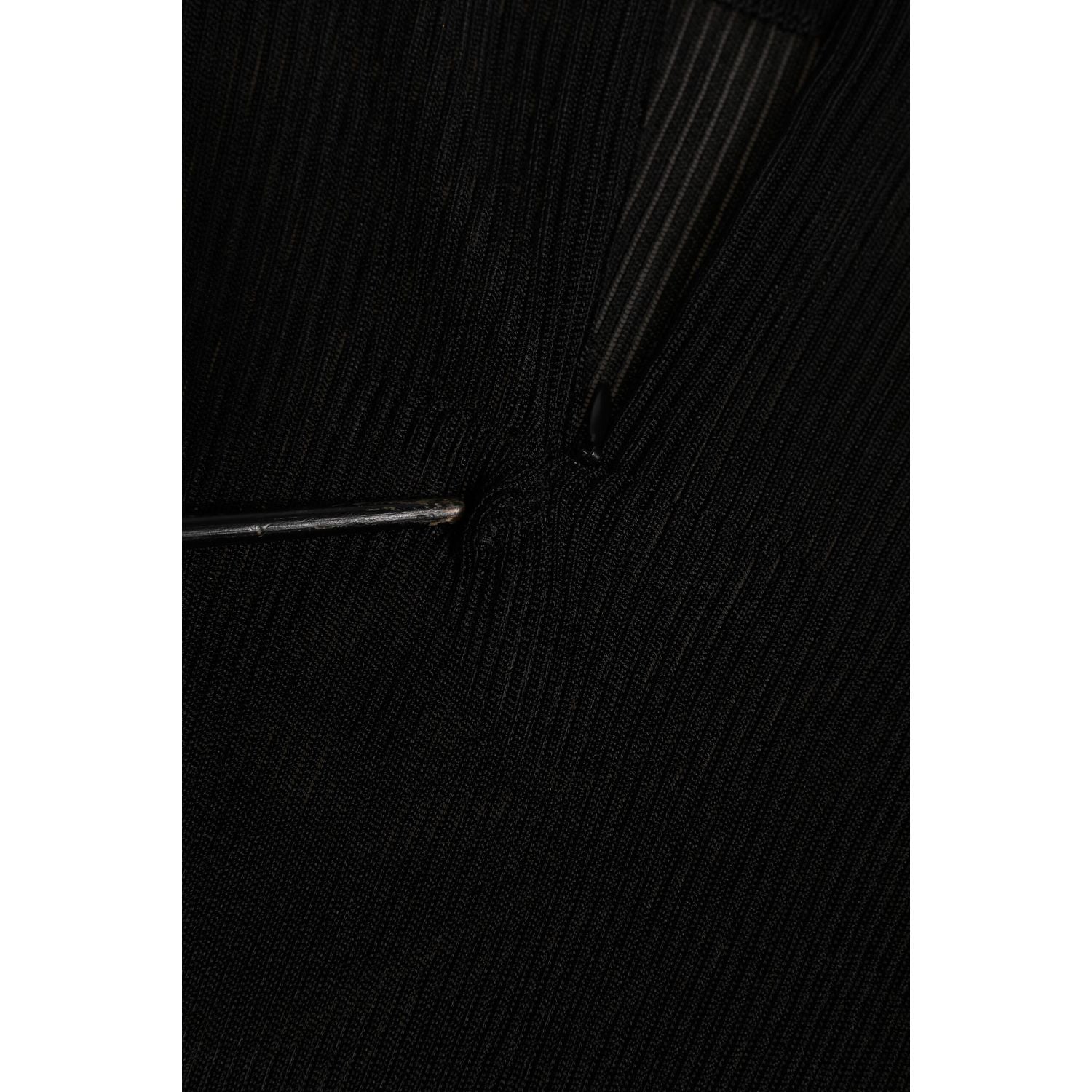 Dolce & Gabbana Black Viscose Turtle Neck Pullover Top