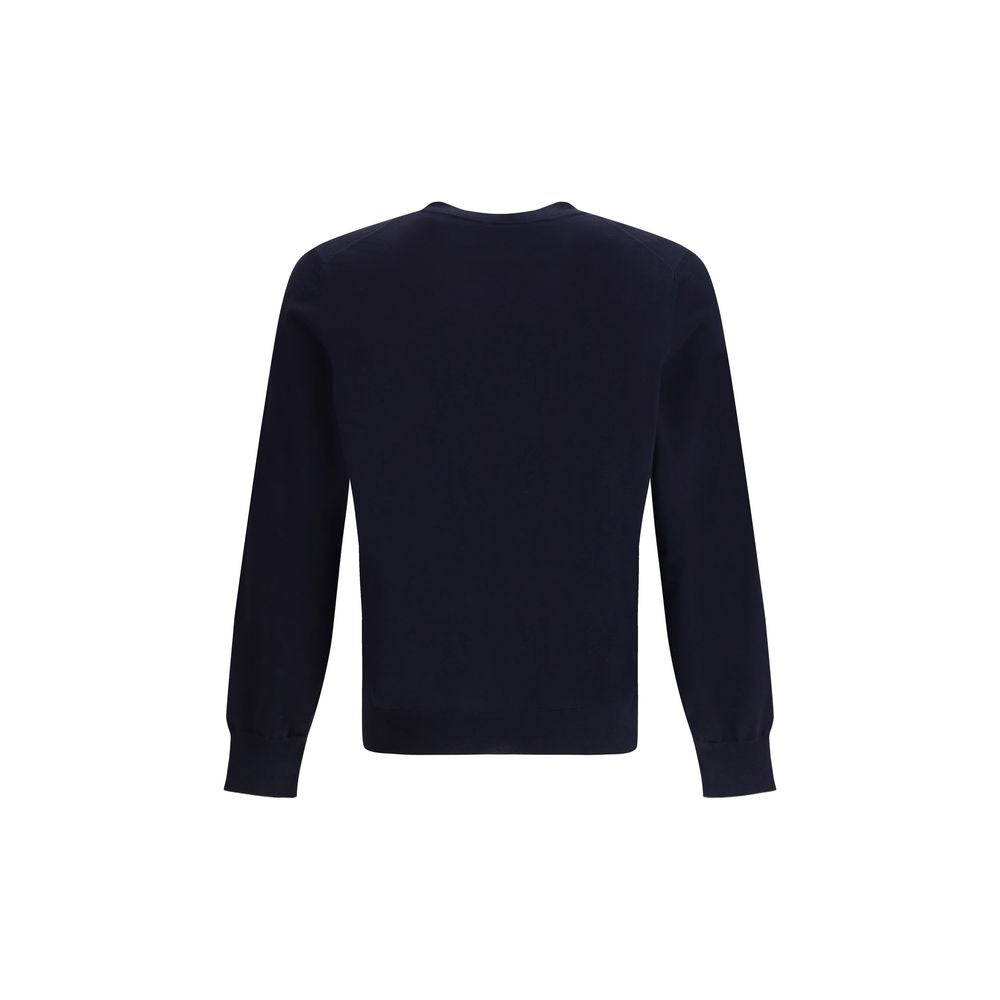 Brunello Cucinelli Blue Cotton Sweatshirt 1728,72470364320,Blue,Brunello Cucinelli,Clothing,IT56 | 3XL,Men,New with tags,Sweaters - Clothing,Sweatshirts - Sweaters - Clothing