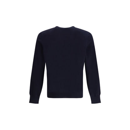 Brunello Cucinelli Blue Cotton Sweatshirt 1728,72470364320,Blue,Brunello Cucinelli,Clothing,IT56 | 3XL,Men,New with tags,Sweaters - Clothing,Sweatshirts - Sweaters - Clothing