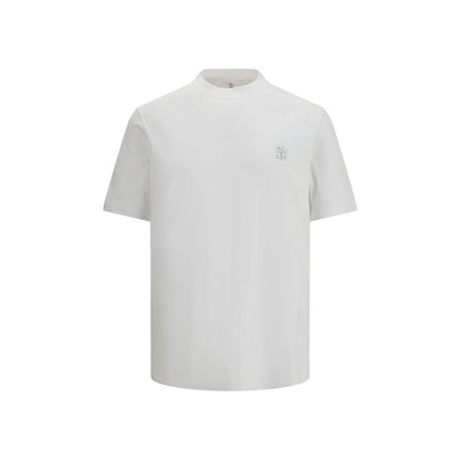 Brunello Cucinelli White Cotton T-Shirt