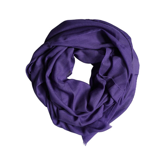 Dolce & Gabbana Purple Lace Stole Cotton Wrap Shawl Scarf