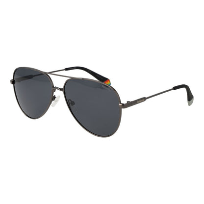 Polaroid Gray Metal Sunglasses