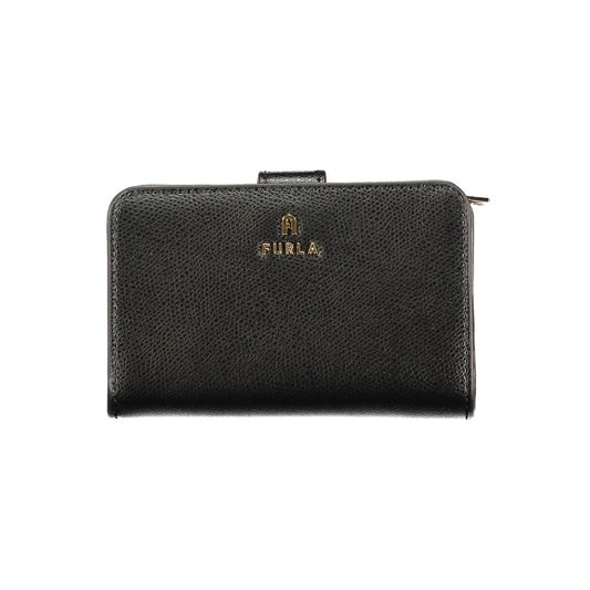 Furla Black Leather Women Wallet