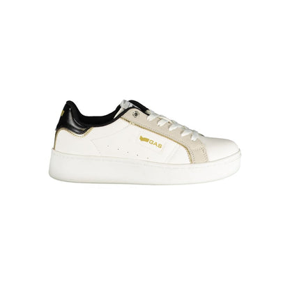Gas White Polyurethane Women Sneaker