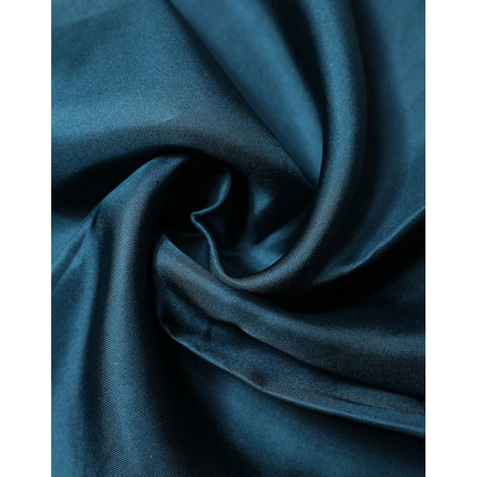 Dolce & Gabbana Blue Silk Square Pocket Handkerchief Scarf