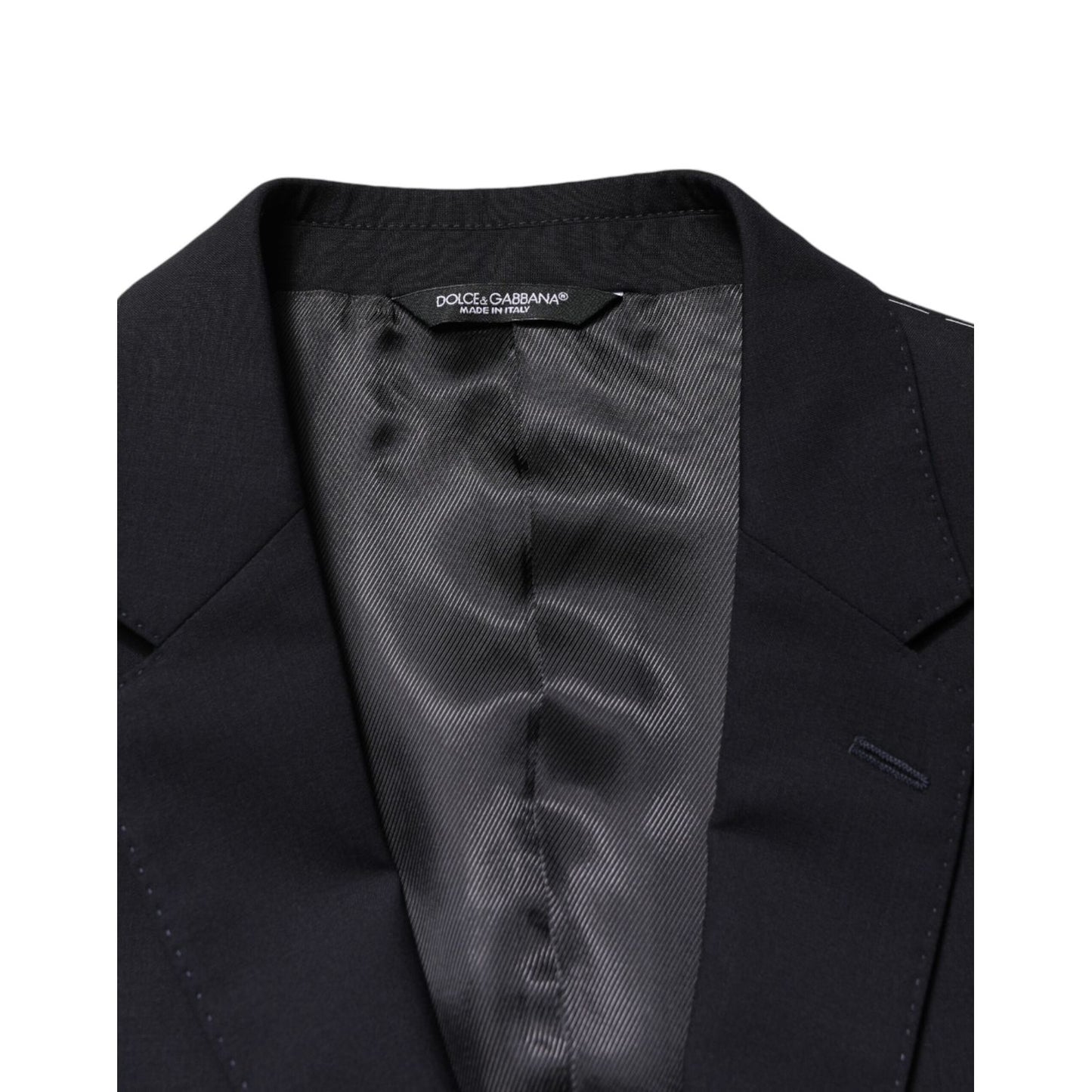Dolce & Gabbana Black Wool Single Breasted 2 Button Blazer