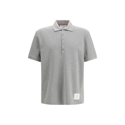 Thom Browne Gray Cotton Polo Shirt