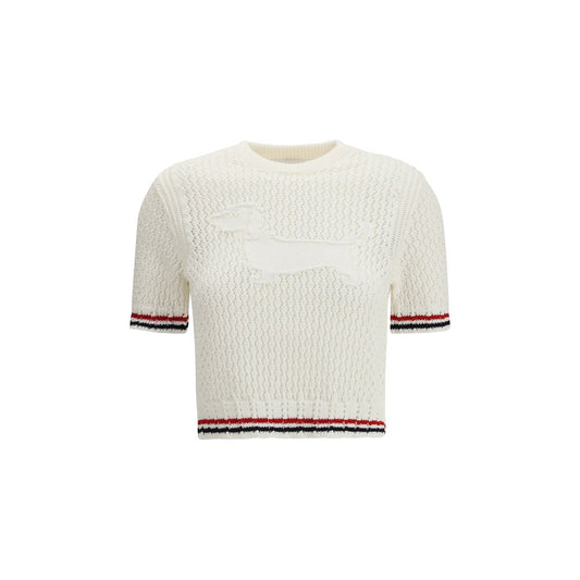 Thom Browne White Cotton T-Shirt