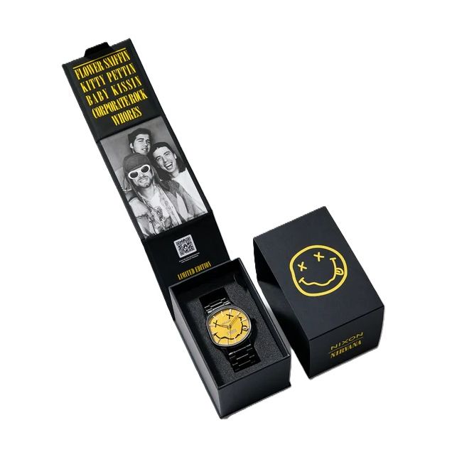NIXON Mod. YELLOW NIRVANA SMILEY - Spec.Pack. Ltd. Edt.