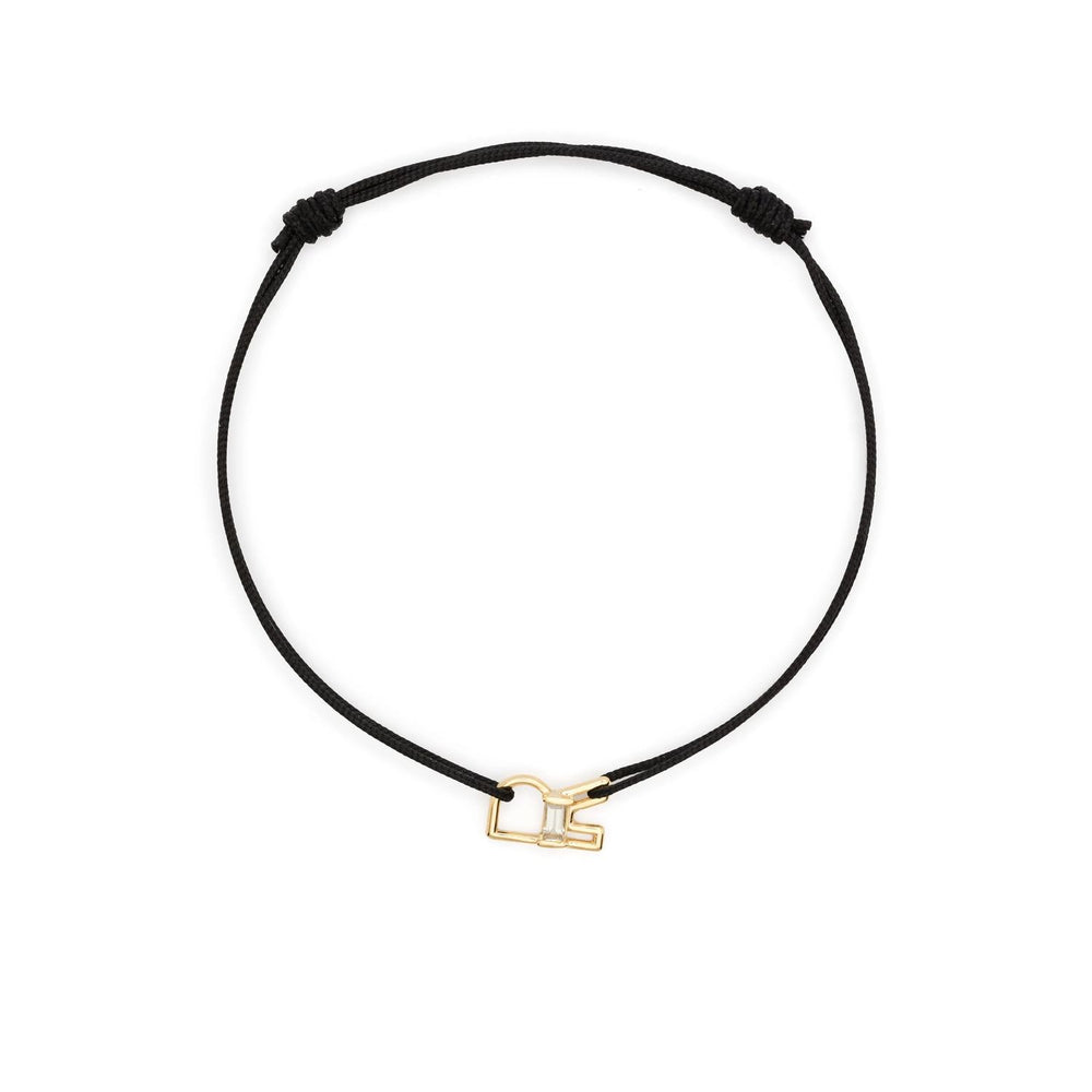 ALIITA BRACCIALI MOD. CBPUHR00KZYG09K gold and black bracelet with minimalist design.