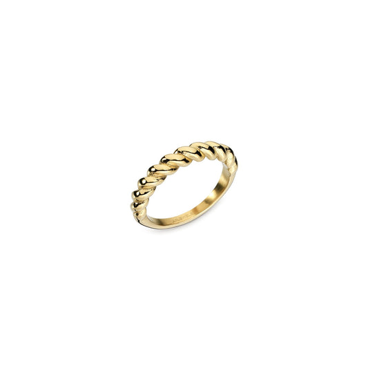 AN JEWELS JEWELRY Mod. AAC.R05Y-9 gold ring with twisted band design