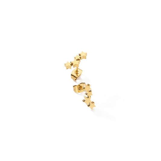 AN JEWELS JEWELRY Mod. ADC.E02Y gold star earrings displayed on white background