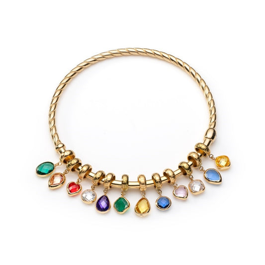 AN JEWELS JEWELRY Mod. AL.B2WI23SMC colorful gemstone bracelet