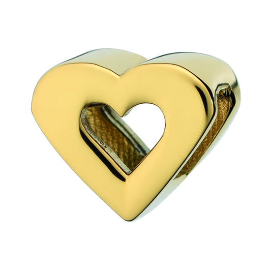 AN JEWELS JEWELRY Mod. AL.DLI02YG heart-shaped gold charm