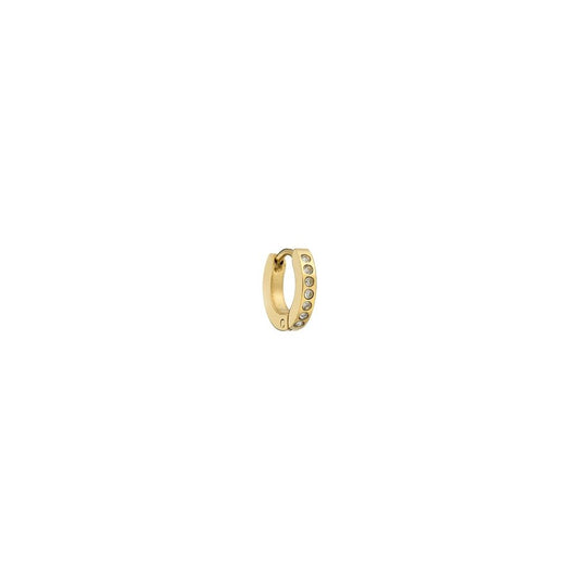 AN JEWELS JEWELRY Mod. AS.PH06YC gold hoop earring with diamond accents