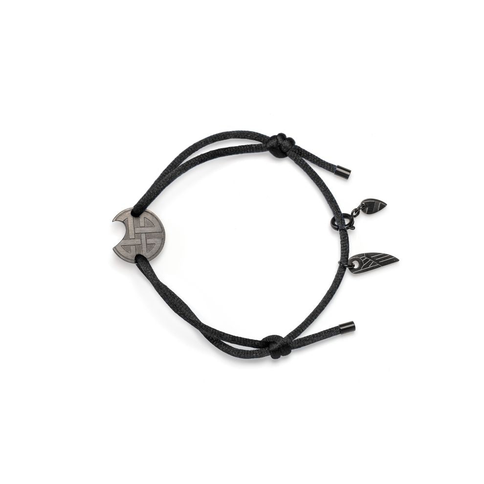 AN JEWELS JEWELRY Mod. AV.BGLBGUBK black cord bracelet with charms