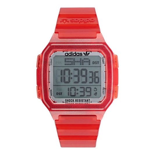 Adidas Red Resin Digital Watch