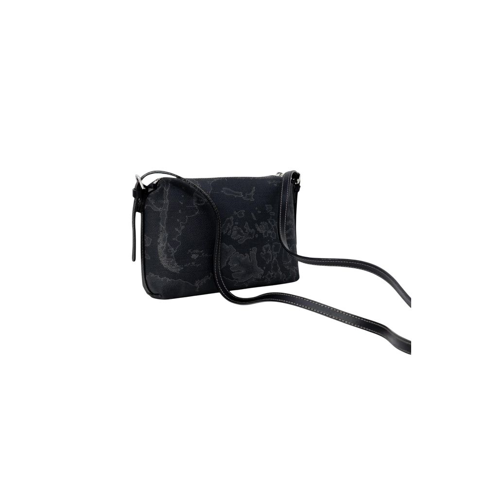 Alviero Martini Prima Classe Black Polyester Handbag, stylish small women’s bag with elegant design and leather strap, perfect for any occasion.
