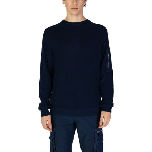 Antony Morato Blue Cotton Sweatshirt