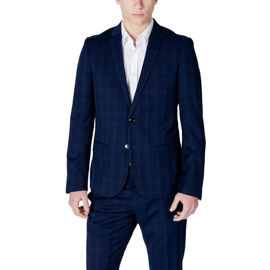 Antony Morato Blue Polyester Blazer