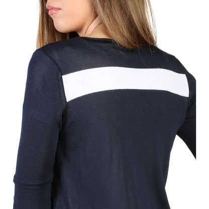 Armani Jeans Sweaters 3Y5E2C_5M1XZ_155N,Armani Jeans,Blue,Cardigans - Women - Clothing,Category-Clothing,Clothing,Gender-Women,navy,Spring/Summer,Subcategory-Cardigans,Subcategory-Sweaters,Sweaters,Sweaters - Women - Clothing,Women,Women > Clothing > Knit