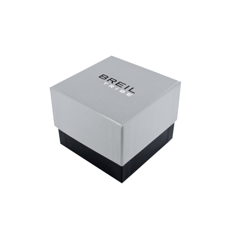 Official packaging for BREIL TRIBE Mod. EW0508 Quartz Analog Chronograph watch for gent, featuring branded box.