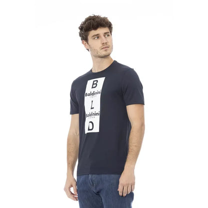 Baldinini Trend Blue Cotton T-Shirt