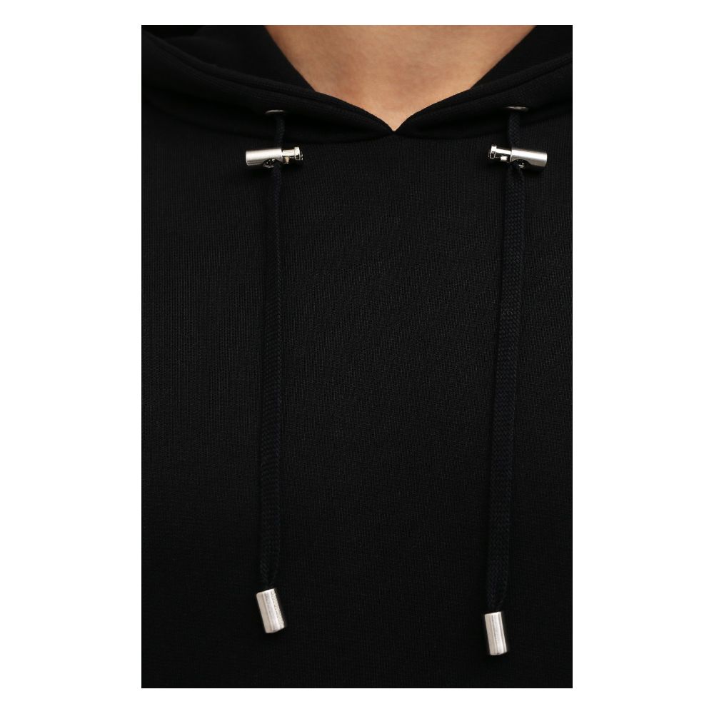Balmain Black Cotton Men Sweatshirt