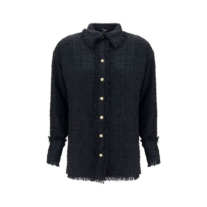 Balmain Black Polyamide Pattern Shirt