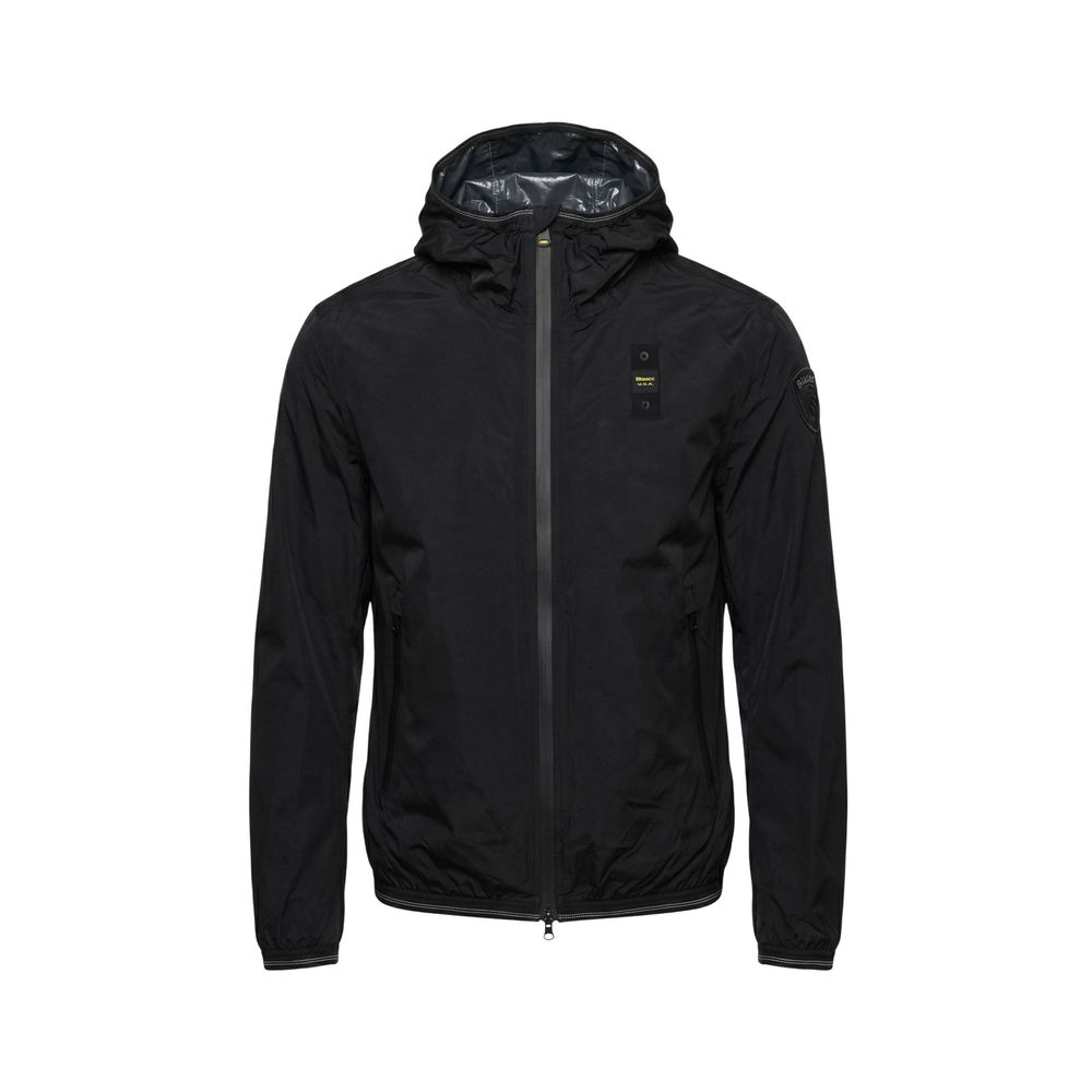 Blauer Black Polyamide Shell Jacket