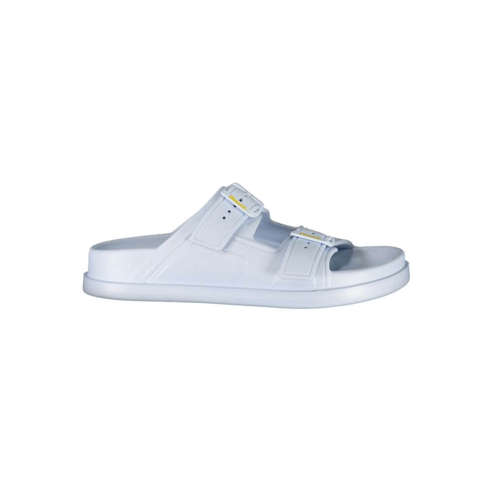 Blauer Blue Polyethylene Women Sandal with adjustable buckles, contemporary design, and striking print.