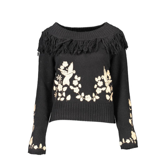 Blugirl Black Viscose Women Sweater