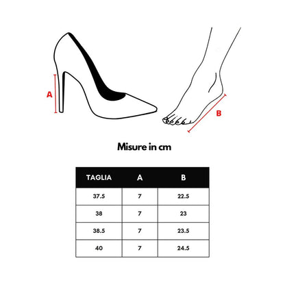 Size chart illustration for Bottega Veneta Green Leather Stiletto Heel Sandals showing foot length and heel height in cm.