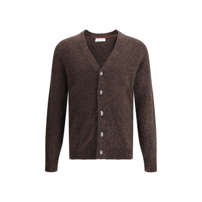 Brunello Cucinelli Brown Alpaca Vicugna Pacos Cardigan