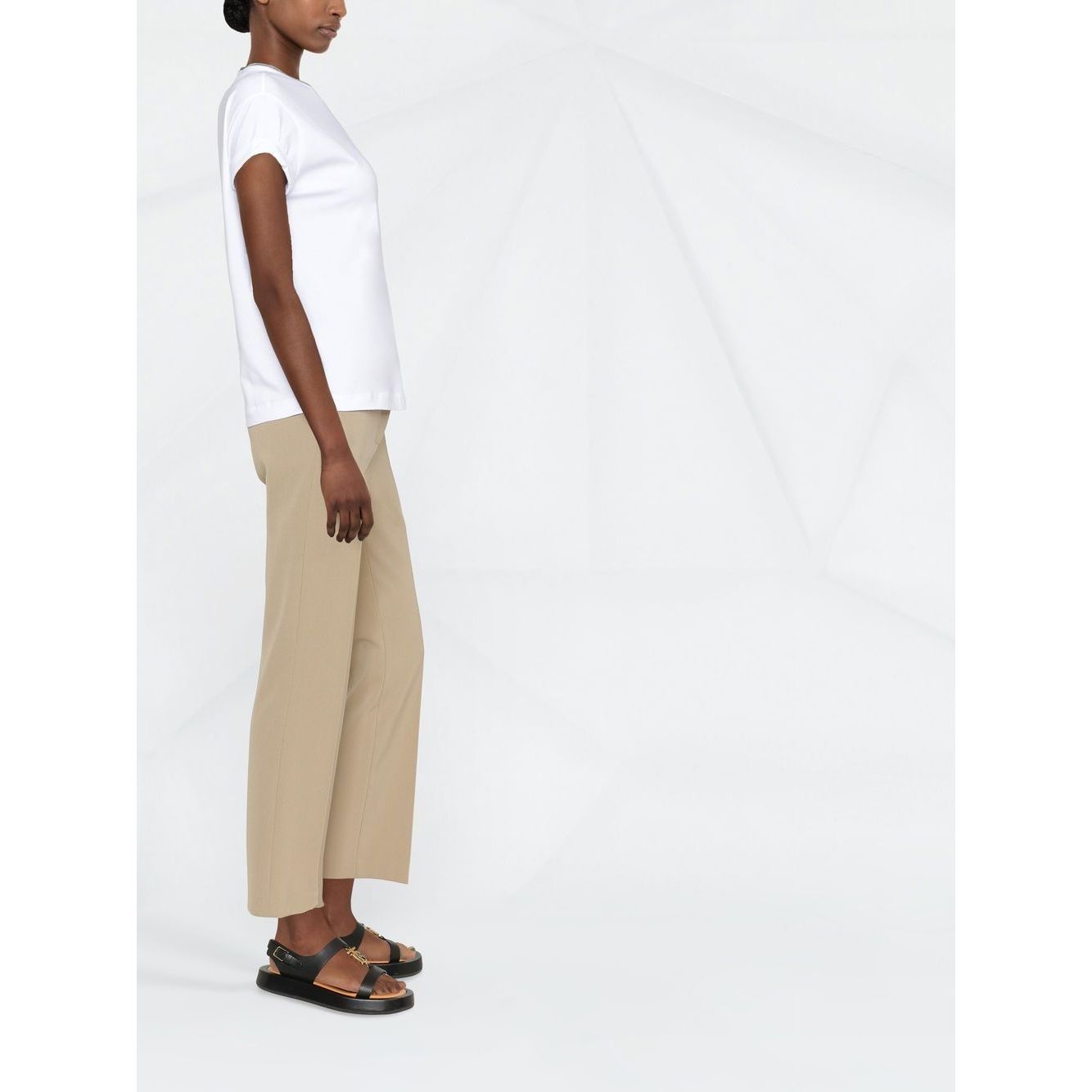 Brunello Cucinelli Chain-trim round-neck t-shirt