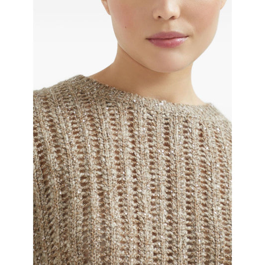 Brunello Cucinelli Dazzling Rib sweater in Soft wool, cashmere and mohair Topwear