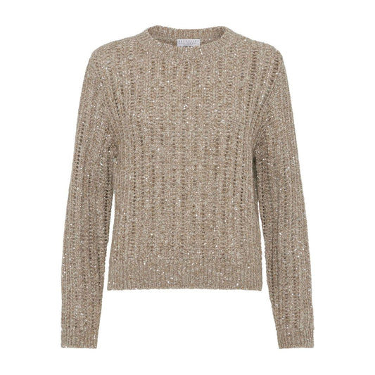 Brunello Cucinelli Dazzling Rib sweater in Soft wool, cashmere and mohair Topwear