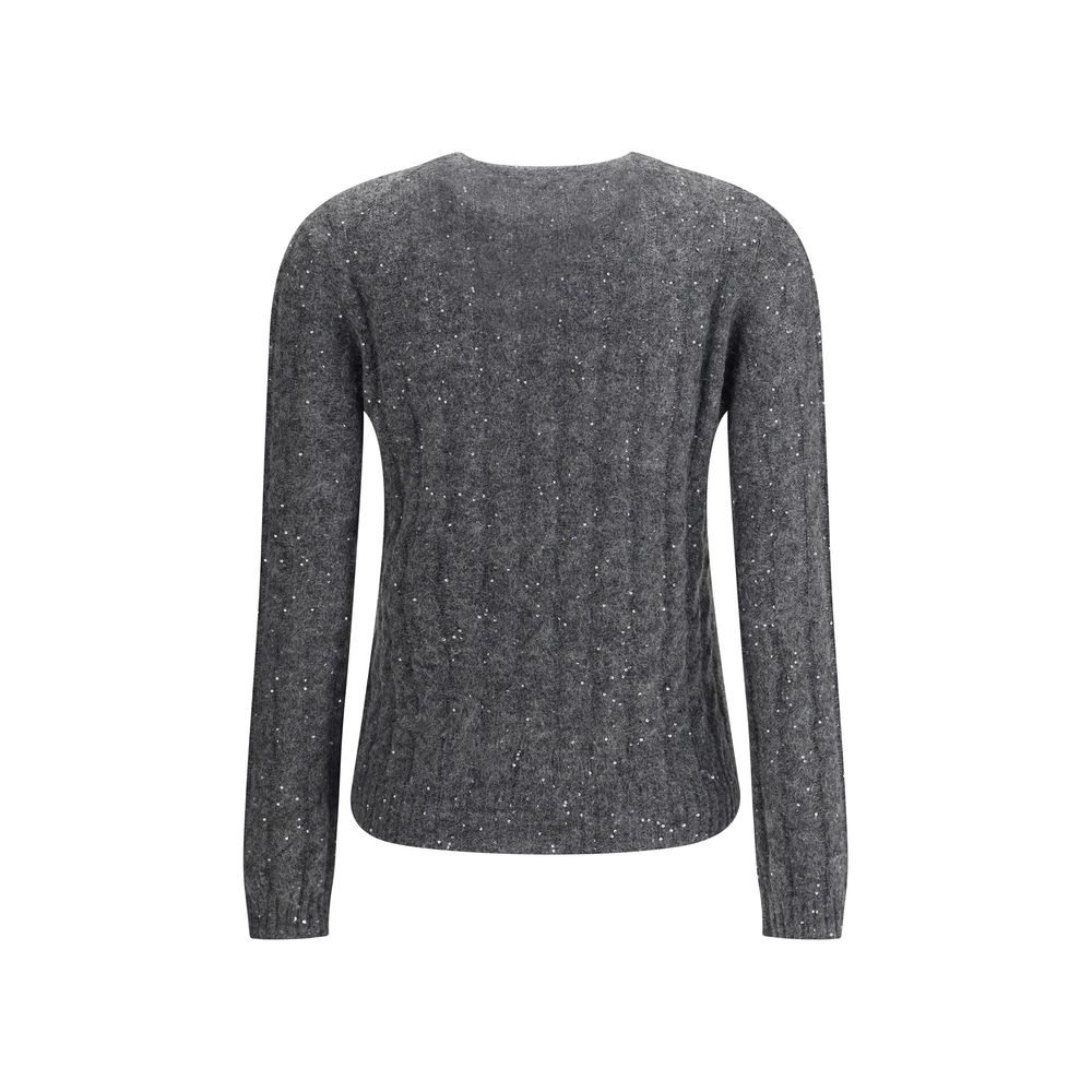 Brunello Cucinelli Gray Mohair Sweatshirt