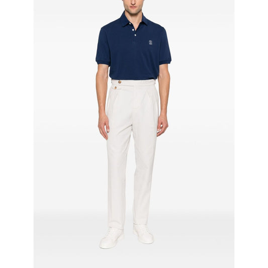 Brunello Cucinelli Logo-print polo shirt Topwear