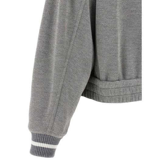 Brunello Cucinelli Ribbed-collar zip-up cardigan Topwear