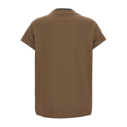 Brunello Cucinelli T-shirts and Polos Brown