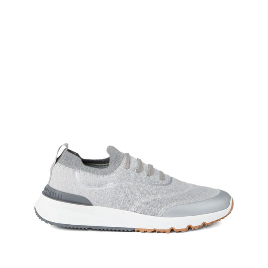 Brunello Cucinelli Techno cotton knit runners Sneakers