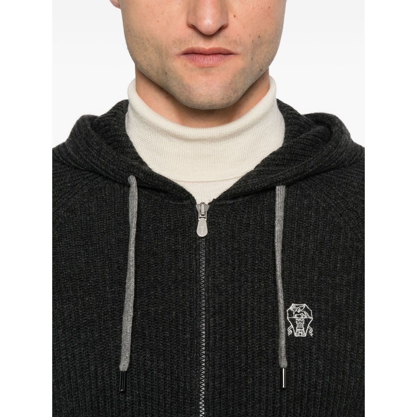Brunello Cucinelli Zip-up hooded cardigan