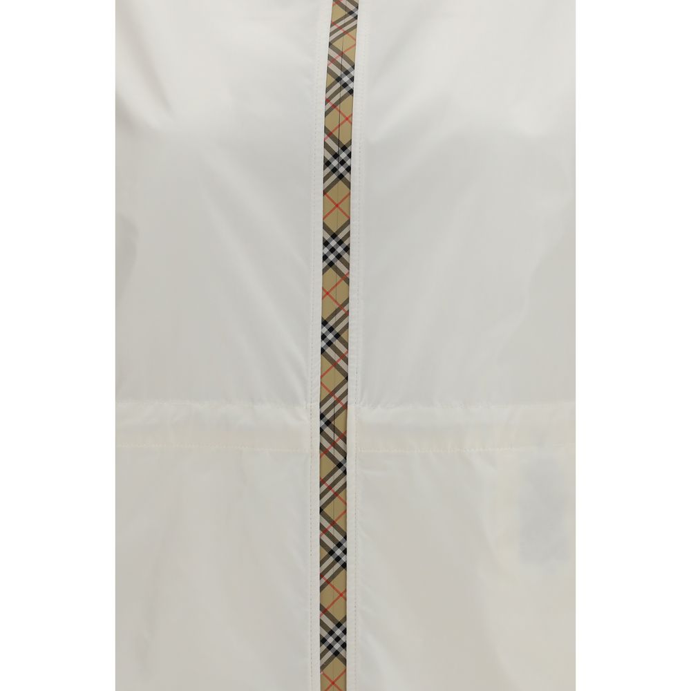 Burberry White Polyamide Shell Jacket
