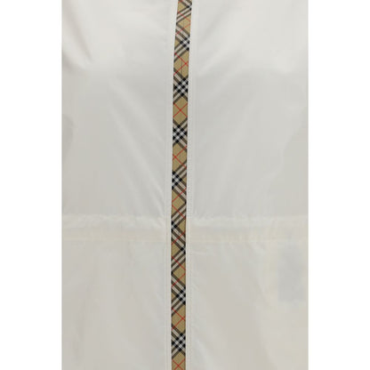 Burberry White Polyamide Shell Jacket